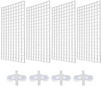 Dailygoods- Eierkrat 4 Stuks - Isolatiepaneel voor Aquarium - Scheidingsbak - Filter Rooster - Kunststof - Inclusief Zuignappen - Aquariumverdeler