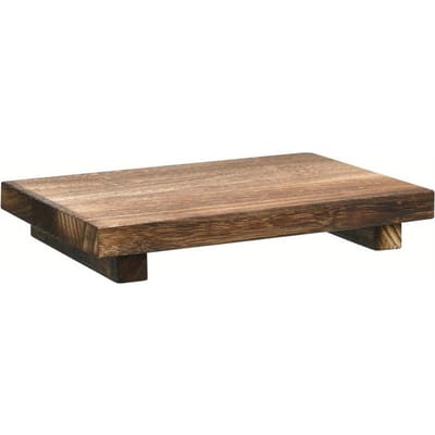 Charmante Walnootbruine Houten Dienbladbasis Veelzijdige Zeephouder voor Badkamer & Keuken Bloemendisplays & Huisorganisatie