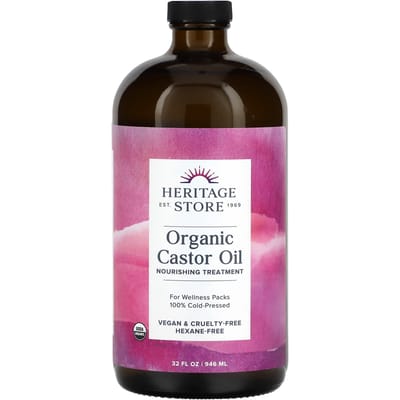 Biologische Ricinusolie, 946 ml(32 fl oz) black