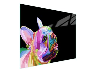 TMK ArtDeko Serie - Snijplank - Glas - 52x30 cm - Pies Motief