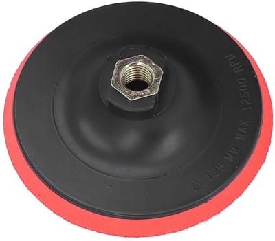 JHUBERS- Schuurschijf 125mm - Ronde Klittenband Steunschijf - Excentrische Schuurschijf - Polijsten/Slijpen - Stabiele Prestaties - Veilige Hechting