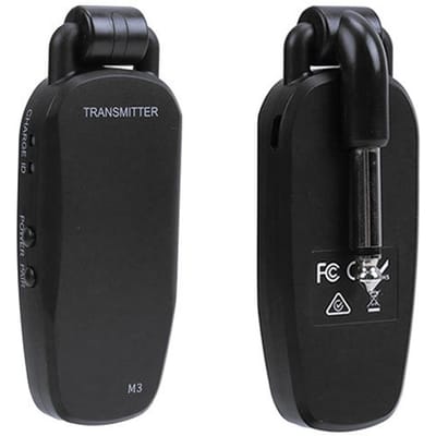 Système d'émetteur-récepteur sans fil professionnel pour guitare et basse, audio portable rechargeable noir