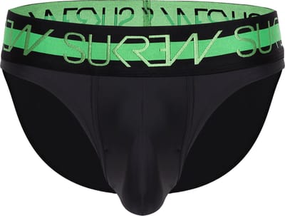 Sukrew Classic Slip Zwart - Maat XS - Herenondergoed - Mannen Slip - Grote pouch - Highlight Neon Collectie