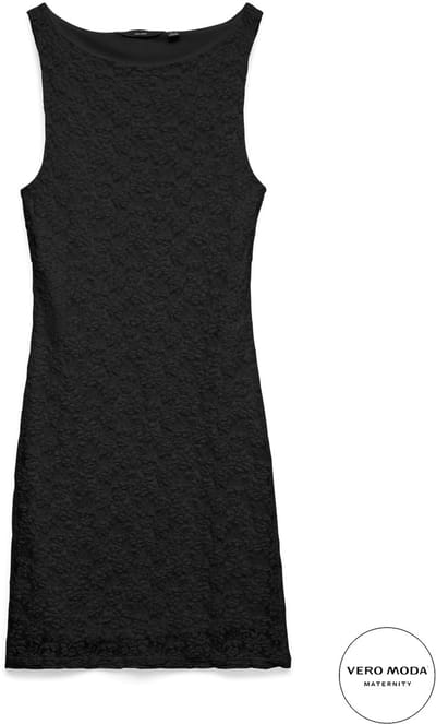 VERO MODA MATERNITY - VMMDOLLY SL BOAT NECK SHORT DRESS JRS - Dames - Mini jurken