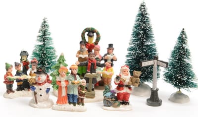Kerstdorp Straatfiguren - set van 9