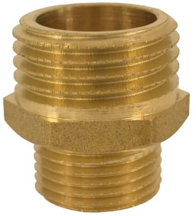 Messing Verloopnippel 1/2" naar 3/4" AG - Hoge Kwaliteit