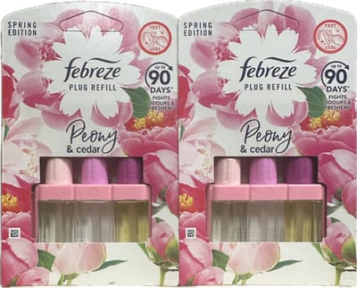 Febreze Luchtverfrisser navulling 3Volution Peony & Cedar 2 x 20 ml