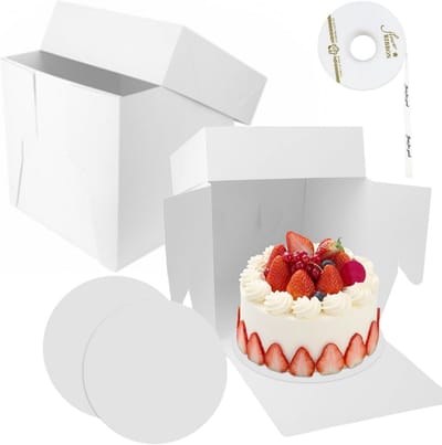 Cake Box hoog 30x30x20 cm 2 stuks