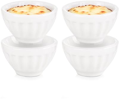 Snackkommen Keramiek 6 cm, 40 ml 4 stuks - Snackkom - Dipschalen - Set - Kleine Komen voor Dipsauzen en Snacks
