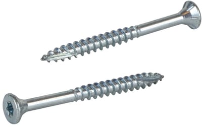 Radix Torx 20 Spaanplaatschroef - Platkop + Snijpunt - 4,5 x 50mm/30 - Verzinkt - Deeldraad (200 stuks)