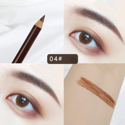 5 kleuren wenkbrauwpotlood Gemakkelijk te gebruiken eyeliner Langdurige natuurlijke cosmetische waterdichte houten wenkbrauwversterker Oogmake-up