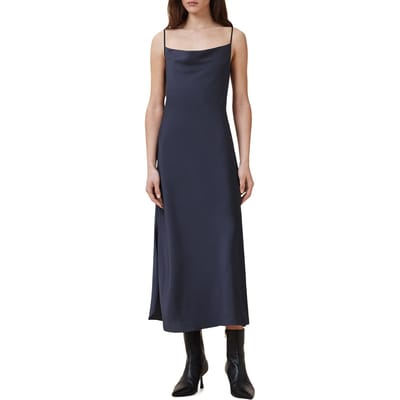AllSaints Hadley Dress Blueberry Blue Taglia: 8 | Abiti Midi Outlet | Donna | Blu