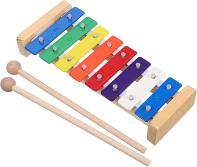 Kinder Xylofoon - Muziekinstrument Peuters - Muziekeducatie Ontwikkeling - Heldere Metalen Klank - 245 x 105 cm - Multicolor