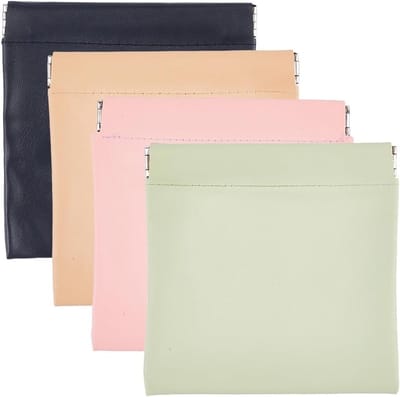 Kleurrijke mini-make-uptasjes van PU-leer, draagbare cosmeticatas met flipsluiting en druksluiting, ideaal voor onderweg