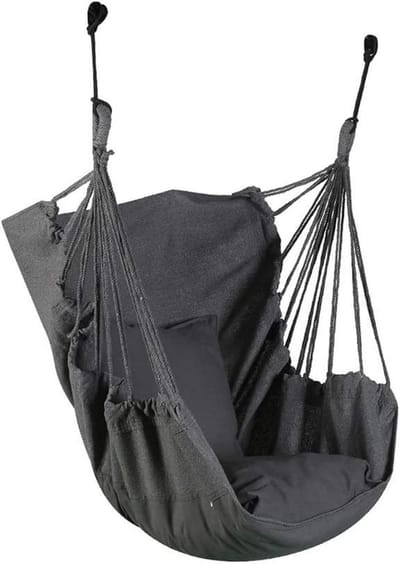 Hangstoel Schommel - Dubbele hangmat - Ontspannen Buiten - 270 graden anti-rollover - 100*130cm - Geel