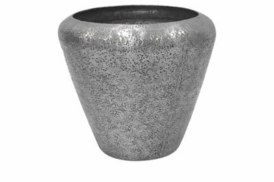 Ter Steege Bloempot-Plantenbak Aluminium Zilver D 45 cm H 40 cm