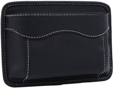 Dailygoods- Autozit Organizer Hoogwaardige PU Lederen - Multifunctionele Auto Opbergzak - Hangende Opbergruimte - Waterdicht - Compact 18 x 12 x 5 cm
