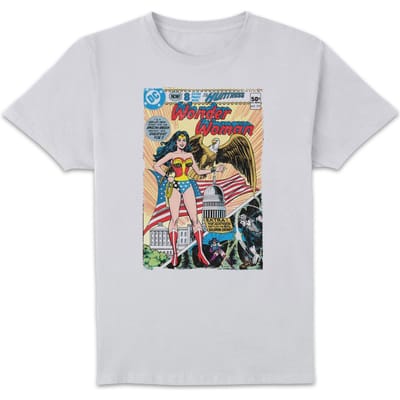 Justice League Wonder Woman Cover Men's T-Shirt - White - S
