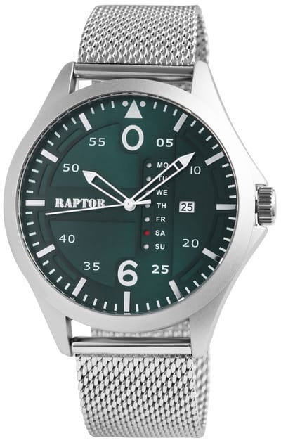 Raptor Herenhorloge van roestvrij staal Zayn Raptor herenhorloge "Zayn" met Milanese band
