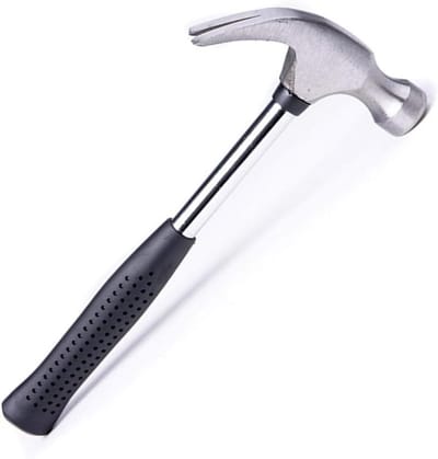 Mini Hamer - Kleine Klauwhamer - Klusjes in Huis - Antislip Handvat - 16 cm Lengte - Zilver
