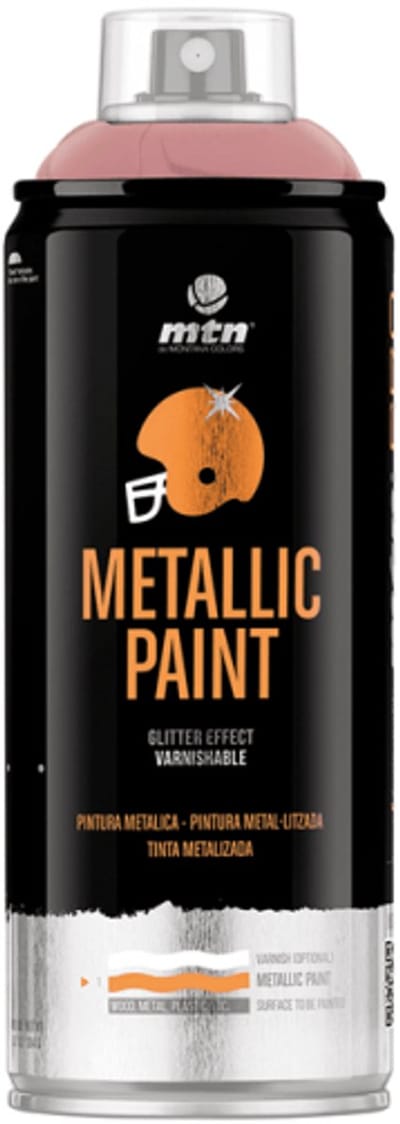 MTN metallic rose gouden spuitverf - 400ml spuitbus voor diverse klus doeleinden, bruikbaar op hout, plastic en metaal