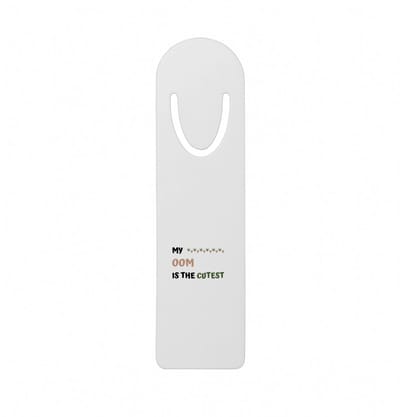 Hacebo® - my oom is the cutest metalen boekenlegger - Oom - schattige oom - verjaardagscadeau - verjaardag - cadeau - cadeautje voor oom - oom artikelen - kado - geschenk - gift Bladwijzer boekenleggers - 12.7 cm x 3.2cm