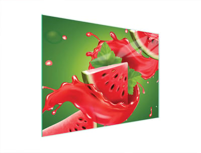 TMK ArtDeko Serie – Snijplank van Glas – 40x30 cm – Motief Arbuz – Hartgeglas