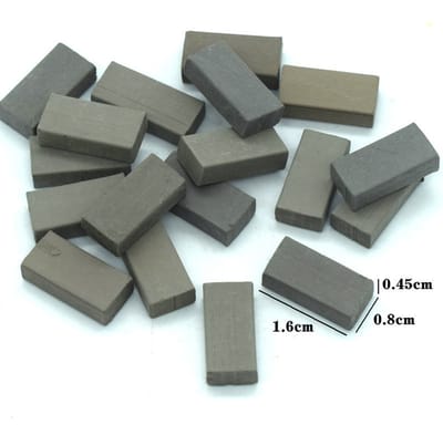 Mini Bakstenen 200 stuks Blauw – Miniatuurstenen Handwerk – Schaalmodeltegels – Bouwstenen Poppenhuis Tuindecoratie-Belle's product