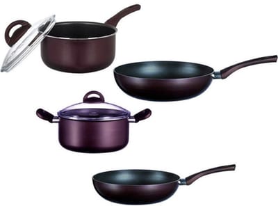 Pyrex Origin Minerals Hoogwaardig Aluminium  Pannenset - 6 Delig