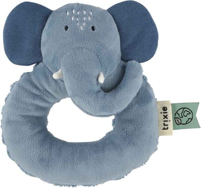 Trixie Rammelaar â€“ Mrs. Elephantâ€“ Zacht Baby Speelgoed met Knispergeluid â€“ Sensorisch Speelgoed â€“ Vanaf 3 Maanden