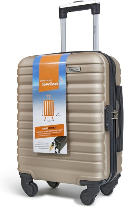 Lichte en Duurzame Cabin Koffer voor Low-Cost Reis – Afneembare Draaibare Wielen – Ideaal voor Handbagage