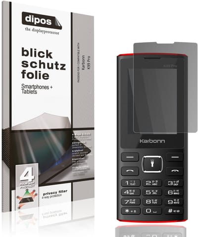 dipos – Matte Privacy Screenprotector geschikt voor Karbonn K99 Pro | Anti-Spy Beschermfolie
