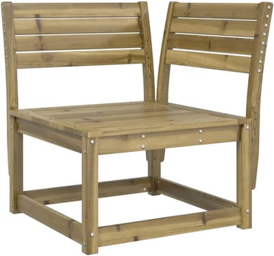 Tuinhoekbank - Buitenbank - Ontspannen Buiten - Keteldruk geïmpregneerd - 73x73x78 cm - Natuurlijk