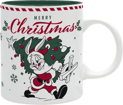 Looney Tunes: Bugs Bunny & Daffy Duck kerstbeker keramiek - Abysse