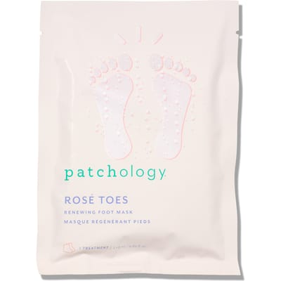 Patchology Serve Chilled Rosé Toes Voetmasker – Hydraterend & Herstellend Foot Mask – Shea Butter & Macadamia Olie – Intens Voedend – Zachte & Gladde Voeten – Spa Treatment Thuis
