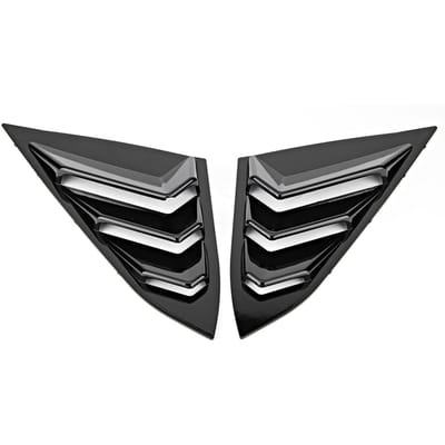 Auto Achterruit Ventilatie Uitlaat Louver Spatbord Sierlijst Past voor Honda Civic 20162019 black