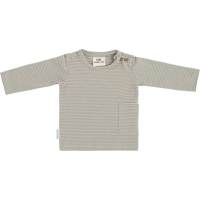 Baby's Only Truitje Stripe - Baby truitje - Urban Green - Maat 74 - 100% ecologisch katoen - GOTS
