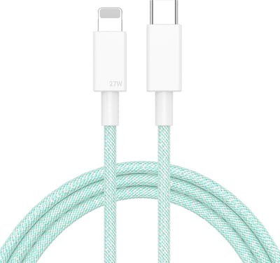 Oplader geschikt voor iPhone en iPad - datakabel adapter kabel - USB-C naar 8-pin - 1 meter - Groen - Provium