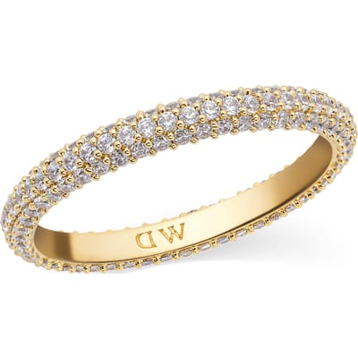 DANIEL WELLINGTON PAVE DW004017 - 60 MM - GOLD-PLATED RING MET ZIRKONIA'S 1 STUK