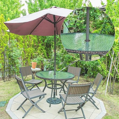 Set parasol stabilisator en kappen 3st voor tafel