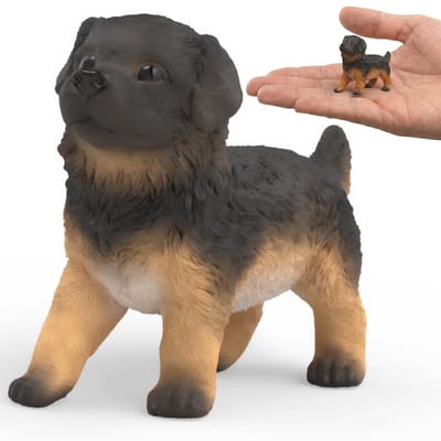 Schleich Farm World - Duitse herderpup, realistisch verzamelbeeldje voor kinderen 3+