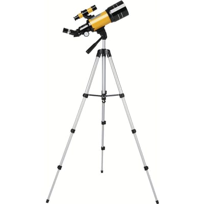 Télescope Réfracteur HD Professionnel F30070 Grossissement 150 Fois Léger Portable Idéal pour Concerts Camping et Extérieur