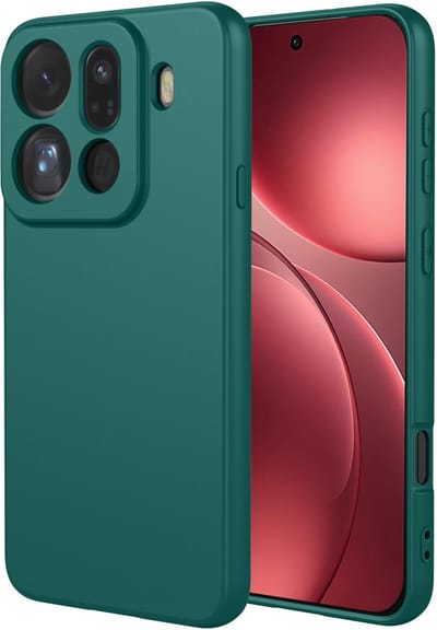 MobyDefend Hoesje - Geschikt voor Oppo Find X9 Pro - Matte Siliconen Backcover - Groen