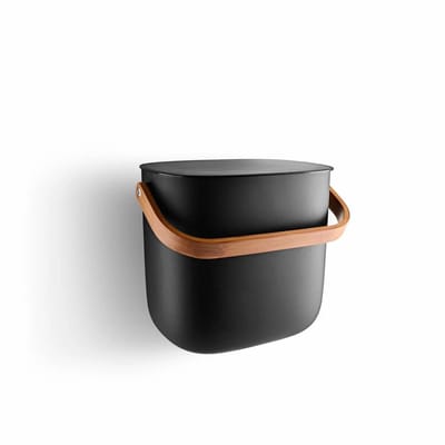 Prullenbak Eva Solo Reflect Black 6 L