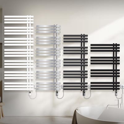Elektrische radiator - Handdoekwarmer paneel - Badkamer verwarmen - 2-in-1 functie - 60x160 cm - Antraciet