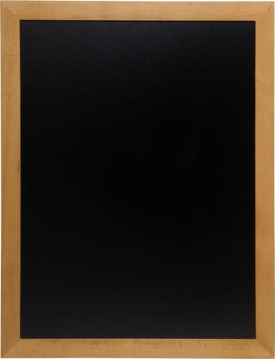 Securit® universeel wandkrijtbord in teakhout (L) 70 cm