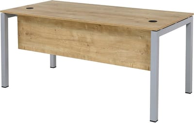 Duurzaam Computertafel voor Thuis - Krasbestendig Hout, Stevige Metalen Poten, Eenvoudig Te Monteren | 160 x 80 x 75 cm