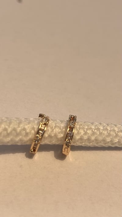 Creole Trio Stone Gold 18K