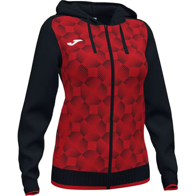 Joma Supernova Iii Sweatshirt Met Rits Rood,Zwart 11-12 Years Meisje