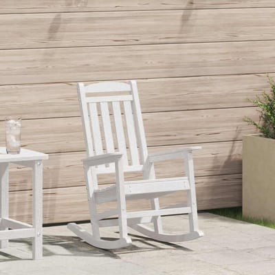 vidaXL Tuin Schommelstoel Wit 92 x 70 x 108cm HDPE
